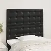 vidaXL Têtes de lit 2 pcs Noir 100x5x78/88 cm Similicuir
