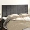 vidaXL Têtes de lit 4 pcs Gris foncé 100x5x78/88 cm Velours