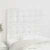 vidaXL Têtes de lit 2 pcs Blanc 80x5x78/88 cm Similicuir