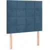 vidaXL Têtes de lit 2 pcs Bleu foncé 90x5x78/88 cm Velours