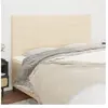 vidaXL Têtes de lit 4 pcs Crème 100x5x78/88 cm Tissu