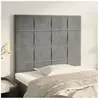 vidaXL Têtes de lit 2 pcs Gris clair 80x5x78/88 cm Velours