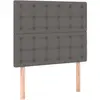 vidaXL Têtes de lit 2 pcs Gris 80x5x78/88 cm Similicuir