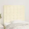 vidaXL Têtes de lit 2 pcs Crème 80x5x78/88 cm Similicuir