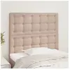 vidaXL Têtes de lit 2 pcs Cappuccino 90x5x78/88 cm Similicuir