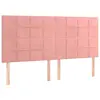 vidaXL Têtes de lit 4 pcs Rose 80x5x78/88 cm Velours
