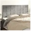 vidaXL Têtes de lit 4 pcs Gris clair 90x5x78/88 cm Velours