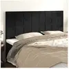 vidaXL Têtes de lit 4 pcs Noir 90x5x78/88 cm Velours