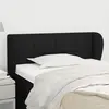 vidaXL Tête de lit avec oreilles Noir 83x23x78/88 cm Tissu