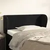 vidaXL Tête de lit avec oreilles Noir 103x23x78/88 cm Velours