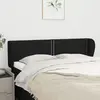 vidaXL Tête de lit avec oreilles Noir 147x23x78/88 cm Tissu