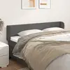 vidaXL Tête de lit avec oreilles Gris 163x23x78/88 cm Similicuir