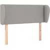 vidaXL Tête de lit avec oreilles Gris clair 83x23x78/88 cm Tissu