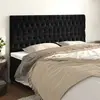vidaXL Têtes de lit 4 pcs Noir 90x7x78/88 cm Velours