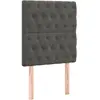 vidaXL Têtes de lit 2 pcs Gris foncé 80x7x78/88 cm Velours