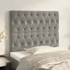 vidaXL Têtes de lit 2 pcs Gris clair 90x7x78/88 cm Velours