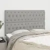 vidaXL Têtes de lit 4 pcs Gris clair 80x7x78/88 cm Tissu