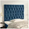 vidaXL Têtes de lit 2 pcs Bleu foncé 90x7x78/88 cm Velours