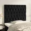 vidaXL Têtes de lit 2 pcs Noir 90x7x78/88 cm Velours