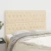 vidaXL Têtes de lit 4 pcs Crème 80x7x78/88 cm Tissu
