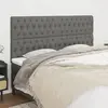 vidaXL Têtes de lit 4 pcs Gris foncé 90x7x78/88 cm Tissu