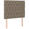 vidaXL Têtes de lit 2 pcs Taupe 90x7x78/88 cm Tissu