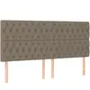 vidaXL Têtes de lit 4 pcs Taupe 90x7x78/88 cm Tissu