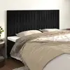 vidaXL Têtes de lit 4 pcs Noir 100x5x78/88 cm Velours