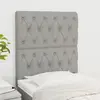 vidaXL Têtes de lit 2 pcs Gris clair 80x7x78/88 cm Tissu