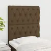 vidaXL Têtes de lit 2 pcs Marron Foncé 80x7x78/88 cm Tissu