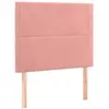 vidaXL Têtes de lit 2 pcs Rose 80x5x78/88 cm Velours