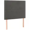 vidaXL Têtes de lit 2 pcs Gris foncé 100x5x78/88 cm Velours