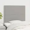 vidaXL Têtes de lit 2 pcs Gris clair 90x5x78/88 cm Tissu