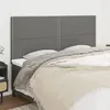 vidaXL Têtes de lit 4 pcs Gris foncé 100x5x78/88 cm Tissu