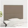 vidaXL Têtes de lit 2 pcs Taupe 90x5x78/88 cm Tissu