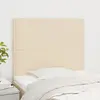 vidaXL Têtes de lit 2 pcs Crème 90x5x78/88 cm Tissu