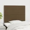 vidaXL Têtes de lit 2 pcs Marron Foncé 90x5x78/88 cm Tissu