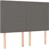 vidaXL Têtes de lit 4 pcs Gris 72x5x78/88 cm Similicuir