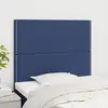vidaXL Têtes de lit 2 pcs Bleu 100x5x78/88 cm Tissu