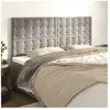 vidaXL Têtes de lit 4 pcs Gris clair 90x5x78/88 cm Velours