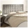 vidaXL Têtes de lit 4 pcs Gris clair 80x5x78/88 cm Velours