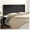vidaXL Têtes de lit 4 pcs Noir 80x5x78/88 cm Velours