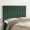 vidaXL Têtes de lit 4 pcs Vert foncé 72x5x78/88 cm Velours