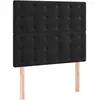 vidaXL Têtes de lit 2 pcs Noir 80x5x78/88 cm Velours
