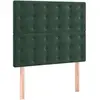 vidaXL Têtes de lit 2 pcs Vert foncé 80x5x78/88 cm Velours