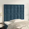 vidaXL Têtes de lit 2 pcs Bleu foncé 80x5x78/88 cm Velours