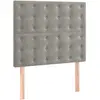 vidaXL Têtes de lit 2 pcs Gris clair 80x5x78/88 cm Velours