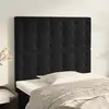 vidaXL Têtes de lit 2 pcs Noir 90x5x78/88 cm Velours