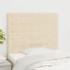 vidaXL Têtes de lit 2 pcs Crème 100x5x78/88 cm Tissu