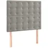 vidaXL Têtes de lit 2 pcs Gris clair 100x5x78/88 cm Velours